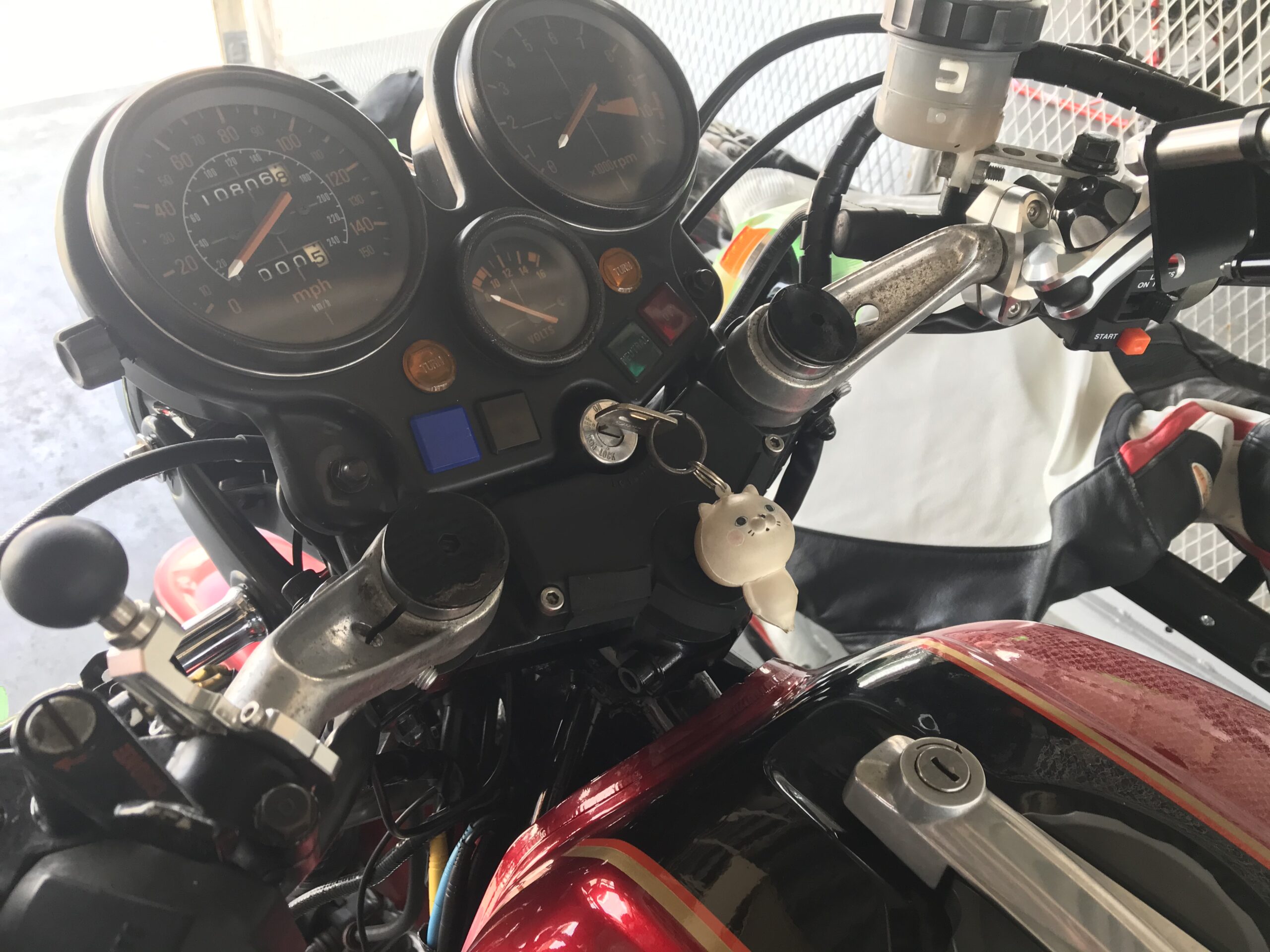 Honda CBX1000-meter and Yoshi stamp