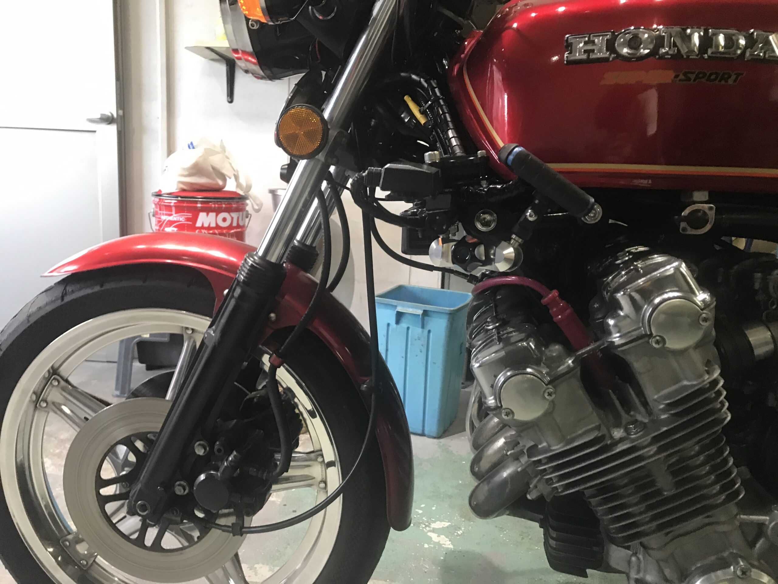 Honda CBX1000-After retuning home