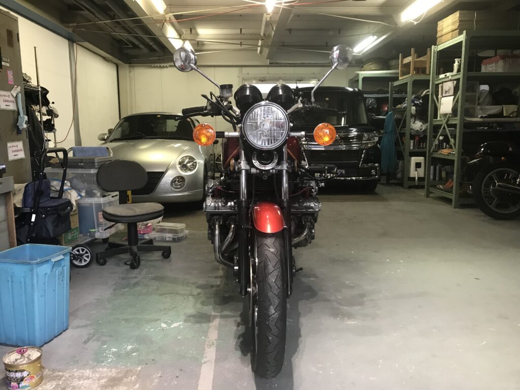 Honda CBX1000-After retuning home