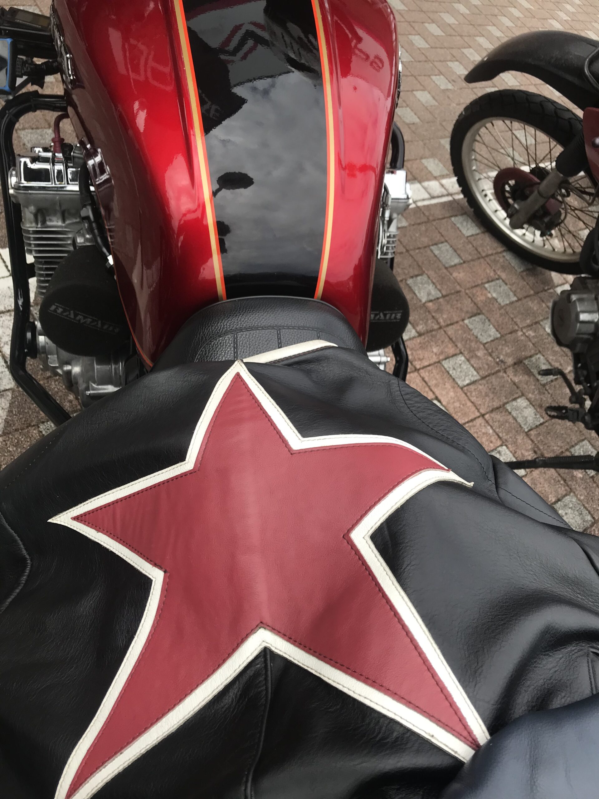 HONDA CBX1000 and Vanson Riders One Star