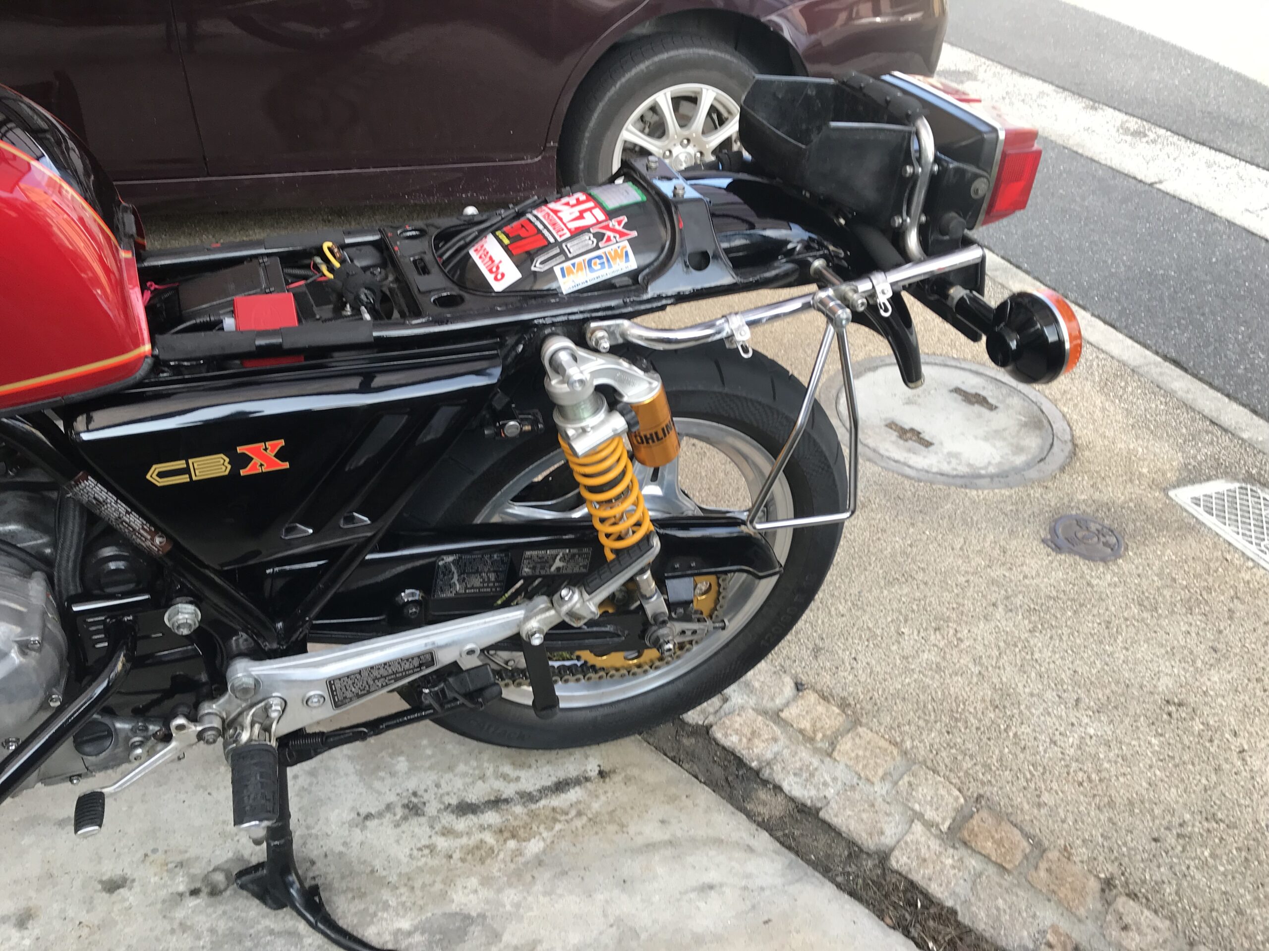 HONDA CBX1000-side bag stay