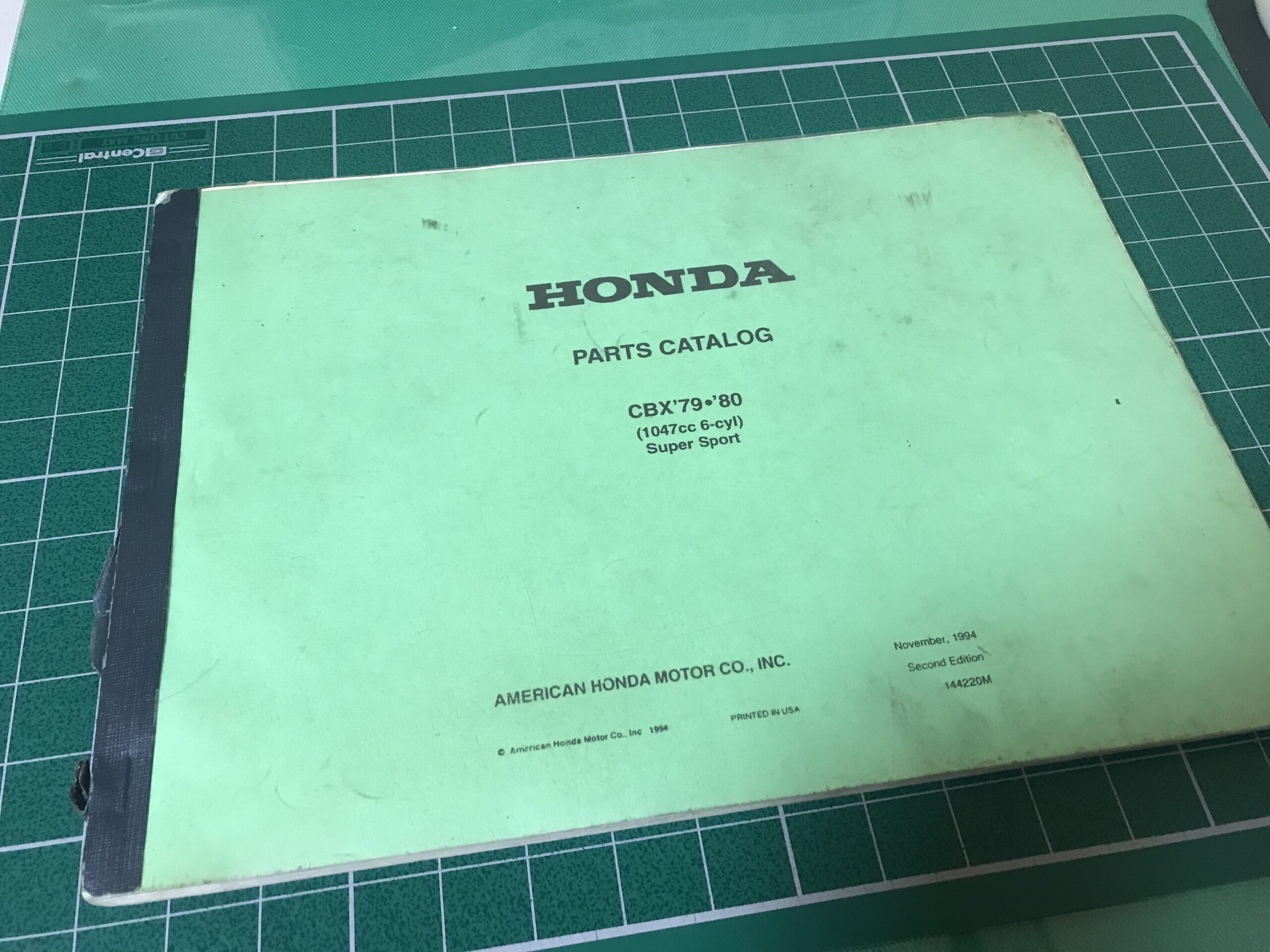 HONDA CBX1000 parts list